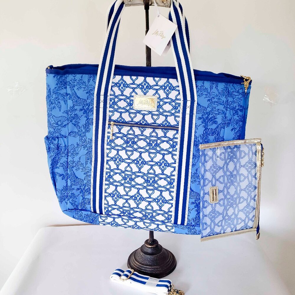 Lilly Pulitzer Safari Party Picnic & Beach Cooler Bag NWT